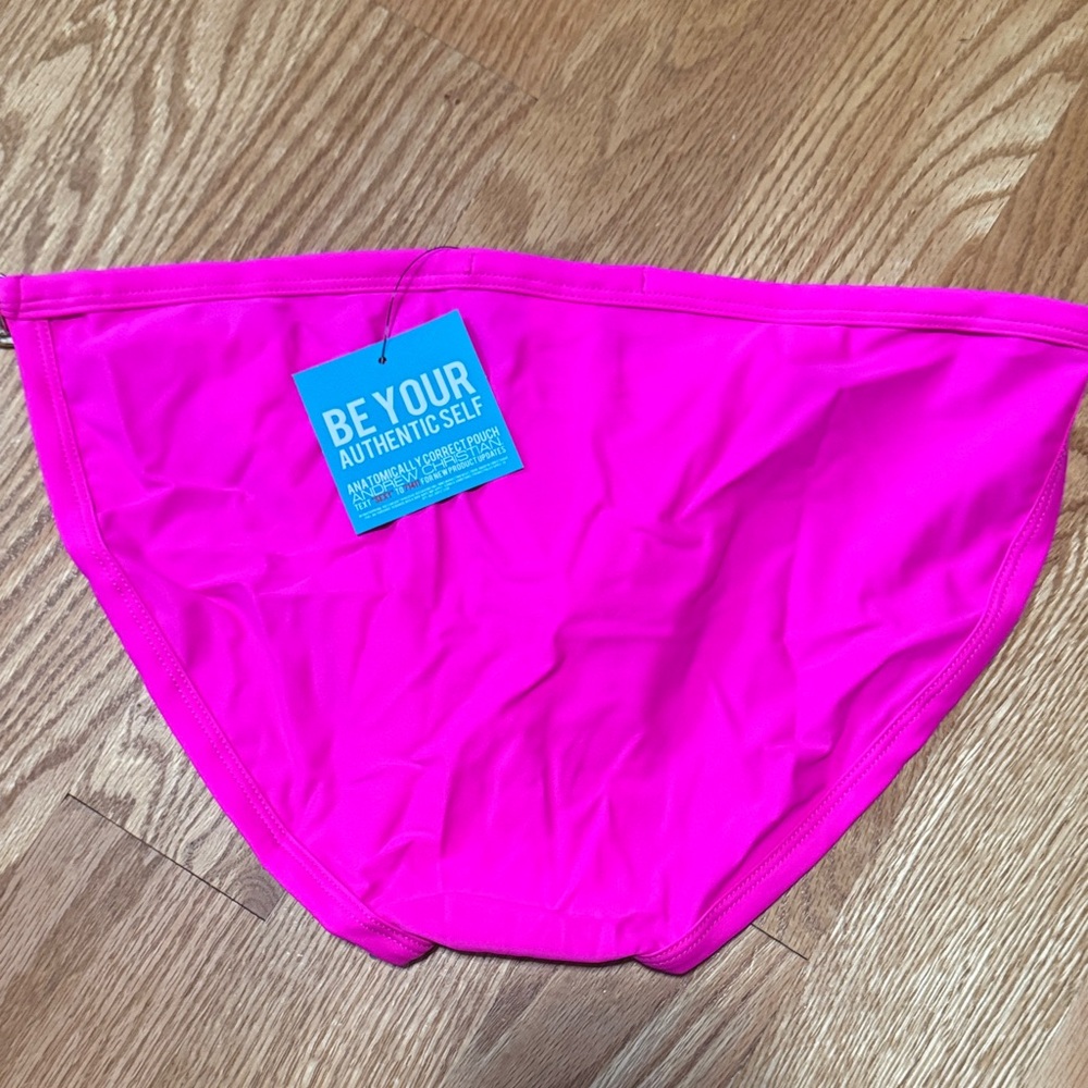 Andrew Christian Pink Swim Briefs - Picture 2 of 4